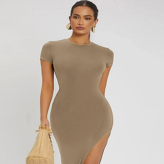 Short sleeve bodycon dress