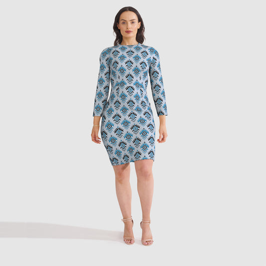 Long Sleeved Sheath Dress